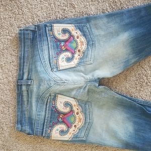 People For Peace Embroidered Jeans 24